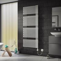 Ximax Elektrobetrieb Badheizkörper Helene rein elektrisch Weiss 1271 x 600 mm inkl. Heizpatrone 600 Watt Typ 4 - 