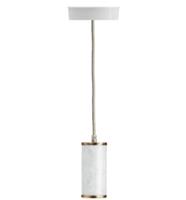 Perluci Hanglamp opbouw marmer wit E27 fitting Marble Single 