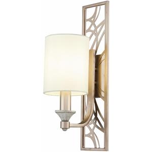 MAYTONI DECORATIVE LIGHTING Klassische Wandleuchte, Stoffschirm, creme, Metallrahmen goldfürben, excl. 1 X E14 40W