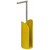 5five Toiletrolhouder - Reservoir - Geel - Flexibele Stang - 59 Cm