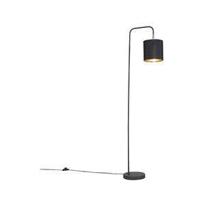 Qazqa Smart Vloerlamp Zwart Incl. Wifi A60 Lichtbron - Lofty
