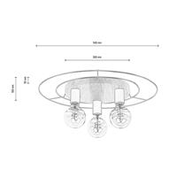 Envostar Bridge plafondlamp, 3-lamps, rond