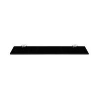 Glasablage + Halterung Schwarz 40x10CM Badezimmerablage Spiegel Ablage Bad Konsole