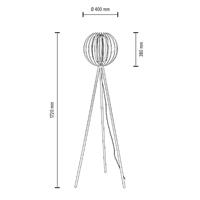 Envolight Clay vloerlamp, metaal/berkenmultiplex