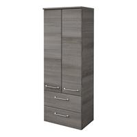 PELIPAL Midischrank Filo, Breite 50 cm, Höhe 136 cm, Glaseinlegeböden, Türdämpfer