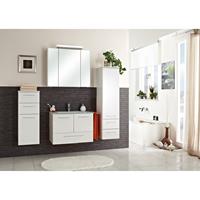 PELIPAL Midischrank Filo, Breite 35 cm, Höhe 136 cm, Glaseinlegeböden, Türdämpfer