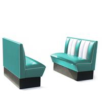 Bel Air Dinerbank Single Booth HW-120 Turquoise