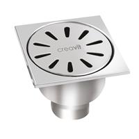 Aloni vloerput verticaal - RVS - 15x15cm