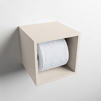 Mondiaz Easy CUBE 160 inbouw/opbouw toiletrolhouder 16x16 Linen