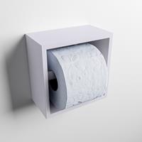 Mondiaz Easy CUBE 160 inbouw/opbouw toiletrolhouder 16x8,6 Cale