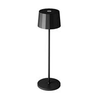 KS Verlichting Oplaadbare Tafellamp Lido Zwart