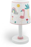 Dalber Kinderzimmer Tischleuchte Flamingo in Mehrfarbig und Weiß E14