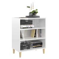 vidaXL Sideboard Hochglanz-Weiß 57x35x70 cm Spanplatte 