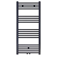 Bewonen Alento handdoekradiator 120x60cm - mat zwart geborsteld