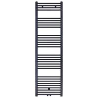 Alento handdoekradiator 180x60cm - mat zwart geborsteld