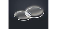 Trio LED Deckenleuchte Citizen in Nickel-Matt 2x 17w 3400lm