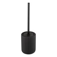 WENKO WC-Garnitur Belluno Schwarz Keramik, WC-Bürstenhalter