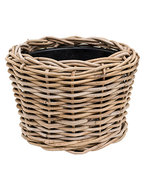 vanderleeden Plantenmand Drypot Rotan Grijs Ø27cm