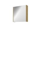 Bewonen Xcellent spiegelkast met glazen deur - Ideal oak - 60x60cm