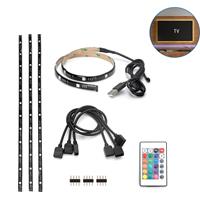 BES LED LED Strip Set TV Backlight - Aigi Stippi - 4x0.5 Meter - RGB - USB Voeding - Afstandsbediening - 5V