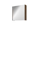 Bewonen Xcellent spiegelkast met glazen deur - Cabana oak - 60x60cm