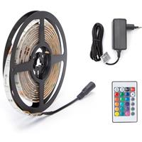 BES LED LED Strip Set - Aigi Stippi - 3 Meter - 5050-30 - RGB - Waterdicht IP65 - Afstandsbediening - 12V