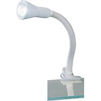 BES LED LED Klemlamp - Trion Fexy - E14 Fitting - Glans Wit - Kunststof