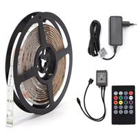 BES LED LED Strip Set Muziek Sync - Aigi Stippi - 3 Meter - 5050-30 - RGB - Waterdicht IP65 - Afstandsbediening - 12V