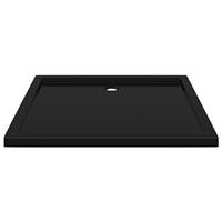 VidaXL Duschtasse ABS Rechteckig Schwarz 80x90 cm 