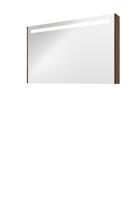 Bewonen Premium spiegelkast met LED verlichting - met 2 houten deur - Cabana oak - 120x74cm