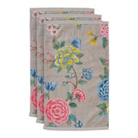 Pip Studio Good Evening Gastendoek 30 x 50 cm - Khaki - Set van 3