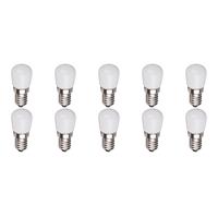 BES LED LED Lamp 10 Pack - Aigi Santra - 1.5W - E14 Fitting - Helder/Koud Wit 6500K - Mat Wit - Glas