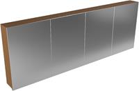 Mondiaz Cubb spiegelkast 200x70x16cm met 4 deuren - Rust