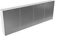 Mondiaz Cubb spiegelkast 200x70x16cm met 4 deuren - Talc