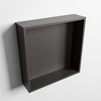 Mondiaz Easy nis 29,5x29,5cm solid surface - DarkGrey / DarkGrey - 1 vak