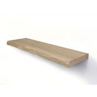 Wood Brothers Zwevende wandplank eiken boomstam 120 x 20 cm