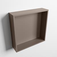 Mondiaz Easy nis 29,5x29,5cm solid surface - Smoke / Smoke - 1 vak