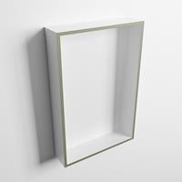 Mondiaz Easy nis 44,5x29,5cm solid surface - Army / Talc - 1 vak