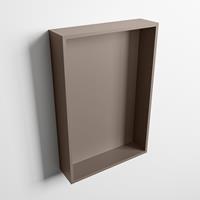 Mondiaz Easy nis 44,5x29,5cm solid surface - Smoke / Smoke - 1 vak