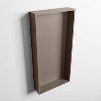 Mondiaz Easy nis 59,5x29,5cm solid surface - Smoke / Smoke - 1 vak