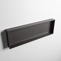 Mondiaz Easy nis 89,5x29,5cm solid surface - DarkGrey / DarkGrey - 1 vak