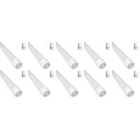 BES LED LED TL Buis T8 met Starter 10 Pack - 60cm 8W - Helder/Koud Wit 6400K