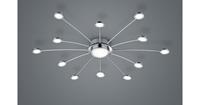 Trio LED Deckenleuchte in Chrom und Weiß 12x2,1W 2400lm
