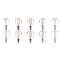 PHILIPS LED Lamp 10 Pack - CorePro Luster 827 P45 CL - E14 Fitting - 4.5W - Warm Wit 2700K | Vervangt 40W