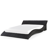 Waterbed stof zwart 180 x 200 cm VICHY