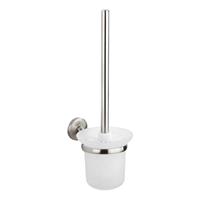 WENKO WC-Garnitur Cuba Matt, WC-Bürstenhalter aus rostfreiem Zinkdruckguss