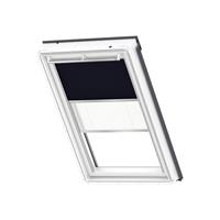 VELUX Duo verduisterend rolgordijn met plissé C04 1100S donkerblauw