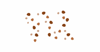 Muursticker drawn dots tint