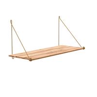 We Do Wood Loop Shelf - Bamboe boekenplank - Brass - B72 x H31 x D26  cm