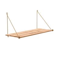 We Do Wood Loop Shelf - Bamboe boekenplank - Brass - B72 x H31 x D26  cm